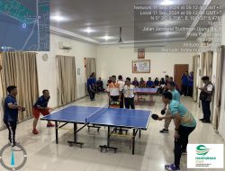 Pertandingan Tenis meja dalam Rangka Harhubnas 2024, BPTD Keluar sebagai Juara.