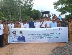 Pemanfaatan Limbah Meterial Ruas Jalan Tol Untuk Perbaikan Jalan Desa di Kabupaten OKI