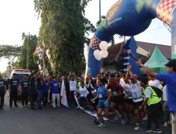 Sambut Hari Lalu Lintas Bhayangkara ke – 69, Polres Kediri Kota Gelar Charity Run Yatim Mandir