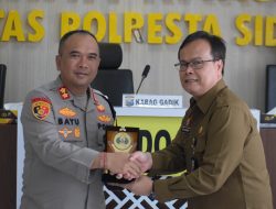 Visitasi Kepemimpinan Nasional Pusdikmin Lemdiklat Polri di Polresta Sidoarjo