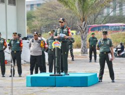 Apel Gelar Pasukan Dalam Rangka Kunker Presiden RI di Wilayah Gresik