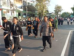 *Cooling System Jelang Pilkada, Polisi Ajak Latihan Bersama Paguyuban Pencak Silat*