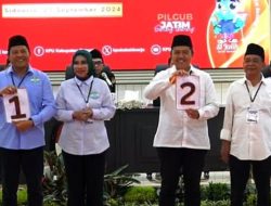 Resmi: KPU Sidoarjo Tetapkan Nomor Urut, Subandi (01) dan Amir (02) Siap Bertarung di Pilkada 2024