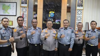 Jalin Silaturahmi Dan Jaga Sinegritas, Kalapas Kelas IIB Pasir Pengaraian Sambangi Polres Rokan Hulu