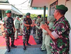 Danrem 084/Bhaskara Gelar Kunjungan Perdana Di Kodim 0831/Surabaya Timur