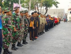 Pasiter Kodim 0830/Surabaya Utara Hadiri Apel Persiapan Kerja Bakti Massal Surabaya Bergerak Jilid II