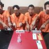 Lagi Asik Pesta Sabu, 4 Warga Pulau Jambu Ditangkap Satnarkoba Polres Kampar