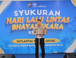 Satlantas Polres Gresik Rayakan Hari Lalu Lintas Bhayangkara ke-69 dengan Berbagai Inovasi dan Aksi Sosial