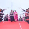 Dilepas Dengan Tradisi Pedang Pora, Komjen A Rachmad Wibowo dan Istri Tak Kuasa Meneteskan Air Mata.