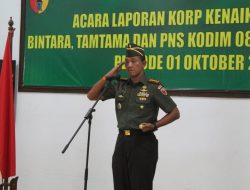 Bentuk Penghargaan dan Dedikasi, Dandim 0830/Surabaya Utara Pimpin Upacara Korps Kenaikan Pangkat