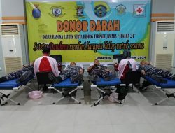 Pusdikhidros Kodiklatal Gelar Bakti Sosial Donor Darah di Area Lattek Surta Hidros Terpadu Jawara 24