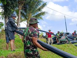 Pipanisasi Program TNI Manunggal Air, Tingkatkan Produktivitas Petani Pulau Bawean, Kab. Gresik