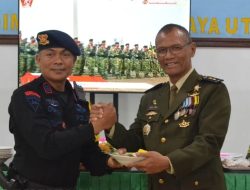 Detasemen Gegana Berikan Ucapan Selamat HUT TNI ke-79 di Kodim 0830/Surabaya Utara