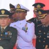 Dansatdik -4 Manado Hadiri Upacara HUT Ke-79 TNI Di Kawasan Megamas