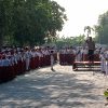 Upacara Bendera, Kanit Binmas Polsek Krian Edukasi Pelajar Bijak Medsos