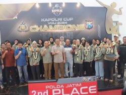 Tim Voli Putra Polda Jatim Juara Kapolri Cup 2024, Usai Kalahkan Tim Polda Jabar Skor 3-1