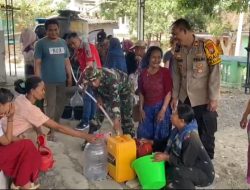 Sinergitas 3 Pilar, Polres Bondowoso Bantu Air Bersih Untuk Warga Desa Keprak