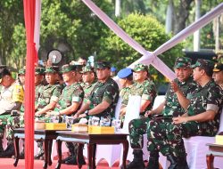 Dankodiklatal Hadiri Pelaksanaan Apel Gelar Pasukan Pengamanan VVIP Pelantikan Presiden dan Wapres RI