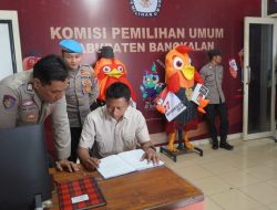 Tahap Kampanye Pilkada 2024, Polres Bangkalan Tingkatkan Patroli dan Penjagaan Kantor KPU dan Bawaslu