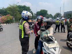 Operasi Zebra Semeru 2024, Satlantas Polrestabes Surabaya Menindak Tilang 229 dan BB Roda dua Sebanyak 2 Unit