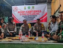 NGOPI KAMTIBMAS” Di pos Satkamling Siaga RT. 01/019 Perumahan Taman Rahmani Desa KertaMukti, Kec.Cibitung, Di Wilkum Polsek Cikarang Barat