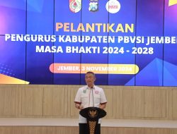 Kapolda Jatim Lantik Pengurus PBVSI Kabupaten Jember Masa Bhakti 2024-2028