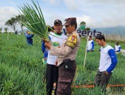 Wujudkan Ketahanan Pangan Nasional, Polres Magetan Terjunkan Bhabinkamtibmas Beri Edukasi Masyarakat