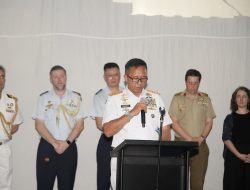 Dankodiklatal Hadiri Malam Resepsi Indo-Pasific Endeavour di HMAS Adelaide