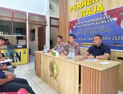 Kapolsek Perhentian Raja Rapat Koordinasi Pengamanan Nataru 2025