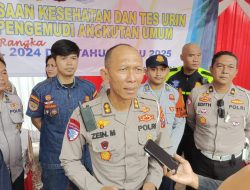 Jelang Nataru, Ditlantas Polda Jatim Laksanakan Ramcek Angkutan Umum dan Tes Urine Pengemudi