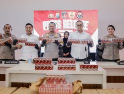 Polrestabes Surabaya Berhasil Gagalkan Pengiriman 145 Koli Rokok Ilegal Senilai Rp 2,1 Miliar