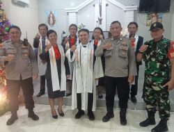 Babinsa Cerme Laksanakan Pengamanan Ibadah Natal di Gereja-Gereja Wilayah Binaan