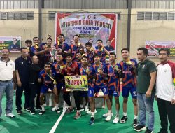Kejurkab Bola Tangan Kampar Perdana Sukses Digelar, Kuok HC Raih Juara Pertama.