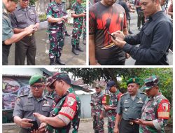 Cegah Judi Online, Jajaran Kodim 0808 Laksanakan Pengecekan HP Prajurit