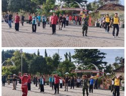 Pererat Sinergitas, Koramil dan Muspika Kec. Gesi Olahraga Bersama