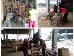Babinsa Cerme Sambangi Pengrajin Mebel Kayu di Wilayah Binaan