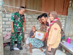 Peltu Sunardi Babinsa Munggugianti Bersama Saka Wira Kartika Koramil 0817/10 Benjeng Laksanakan Baksos untuk Janda Lansia