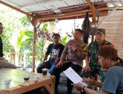Babinsa dan Bhabinkamtibmas Pegirian Ajak Warga Jaga Keamanan dan Kebersihan Lingkungan
