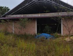 Lapangan Futsal Bantuan Texcal Mahato EP FZCO Terbengkalai di Petapahan