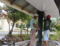 Diduga Melanggar Aturan..! Tanpa Papan Nama, Proyek Gazebo Melebihi Batas Waktu di Desa Indra Sakti
