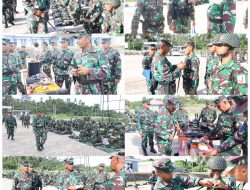 Satdik – 4 Kodiklatal Manado Apel Kesiapan Personel dan Material Dalam Rangka Lattek Berganda
