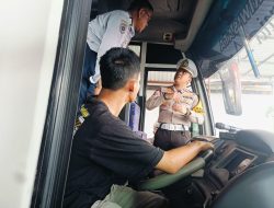 Polres Probolinggo Gelar Ramp Check Bus Pariwisata Minimalisir Kecelakaan