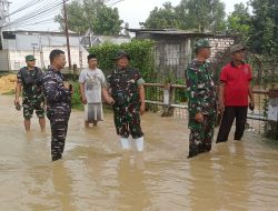 Dandim 0829/Bangkalan Cek Luapan Air Pasca Hujan Deras di Kecamatan Arosbaya