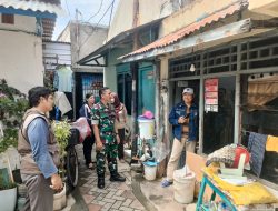 Bersama Instansi Terkait, Babinsa Koramil 0830/08 Tambaksari Laksanakan Survei Lokasi Rencana Pembangunan Rutilahu.