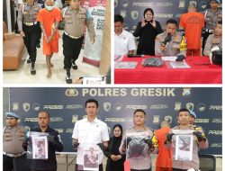 Polres Gresik Ringkus Pelaku Pembacokan Benjeng dari tempat persembunyian di Rembang Jawa Tengah