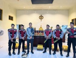Polres Lumajang Lakukan Sterilisasi di Vihara Sari Putra Maitreya