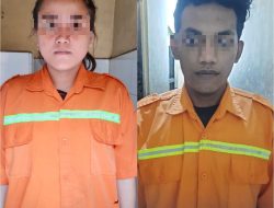 Polsek Semampir Amankan Pasutri Curi Motor Di Sidotopo Jaya.