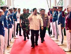 Presiden RI Prabowo Di Dampingi Panglima TNI Dan Kapolri Hadiri Rapim TNI-Polri 2025