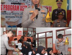 Sukseskan Asta Cita Kapolres Jember Bagikan Makanan Bergizi untuk Siswa SD