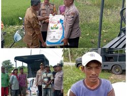 Polsek Cerme Dukung Ketahanan Pangan dengan bantu permudah Distribusi Bantuan Pupuk kepada Petani